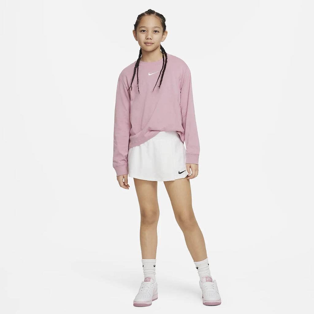 Nike Sportswear Essential Big Kids&#039; (Girls&#039;) Long-Sleeve T-Shirt DV0575-698