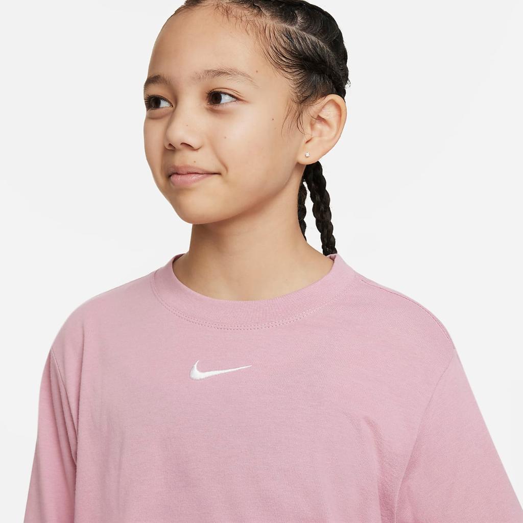 Nike Sportswear Essential Big Kids&#039; (Girls&#039;) Long-Sleeve T-Shirt DV0575-698
