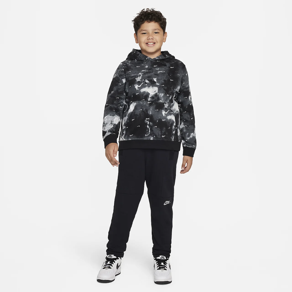 Nike Sportswear Club Fleece Big Kids&#039; (Boys&#039;) Pullover Hoodie (Extended Size) DV3060-010