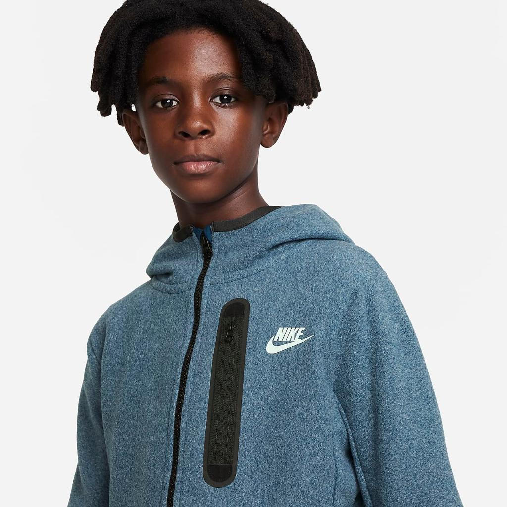 Nike Sportswear Tech Fleece Big Kids&#039; (Boys&#039;) Winterized Full-Zip Hoodie DV3064-460