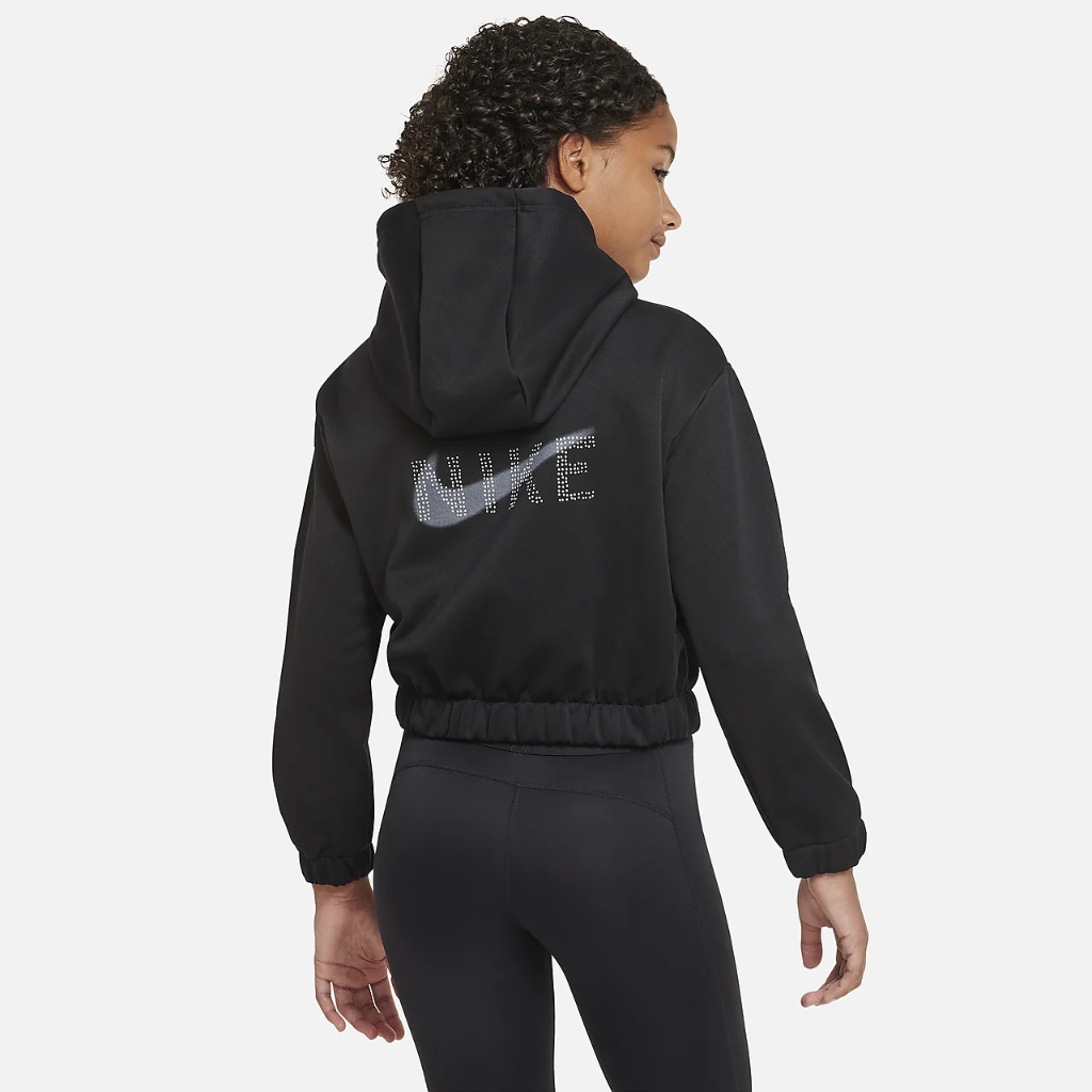 Nike Therma-FIT Big Kids&#039; (Girls&#039;) Full-Zip Hoodie DV3125-010