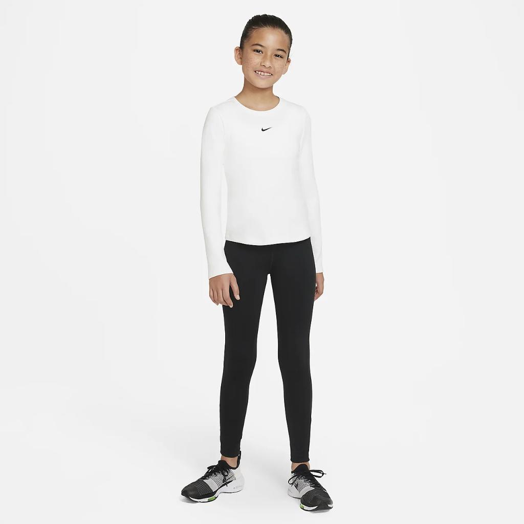 Nike Therma-FIT One Big Kids&#039; Long-Sleeve Training Top DV3138-100