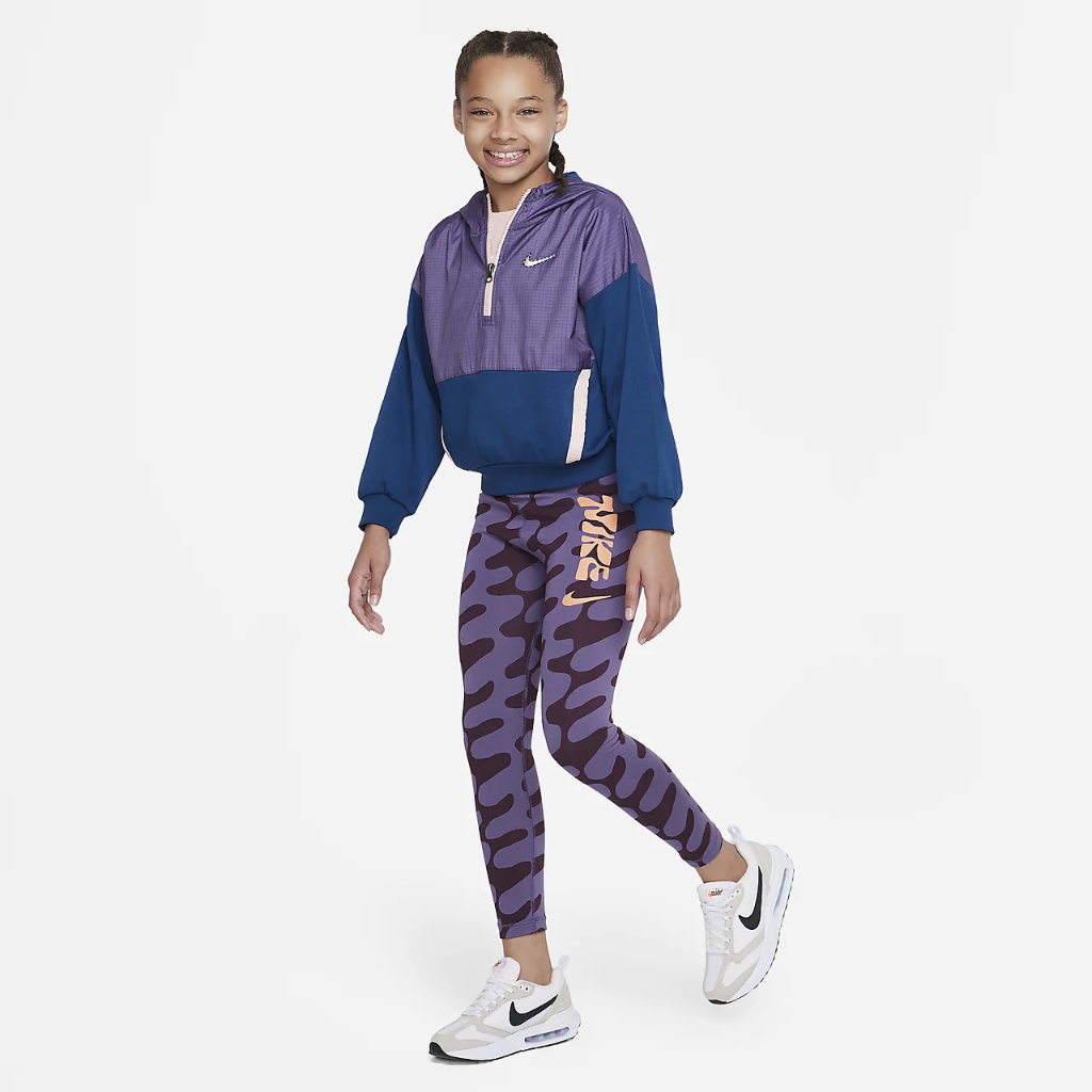 Nike Sportswear A.I.R. Essential Big Kids&#039; (Girls&#039;) Mid-Rise Leggings DV3217-553
