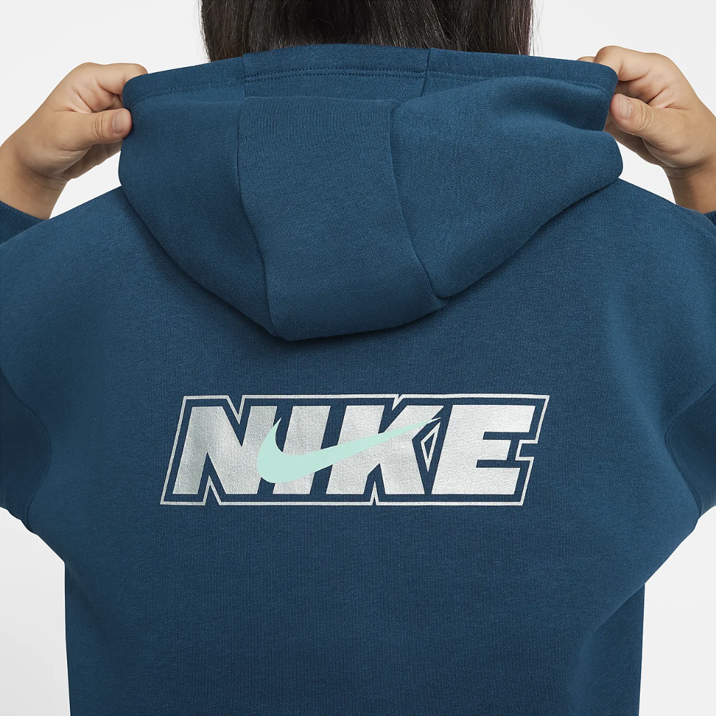 Nike Sportswear Icon Clash Big Kids&#039; (Girls&#039;) Hoodie DV3219-460
