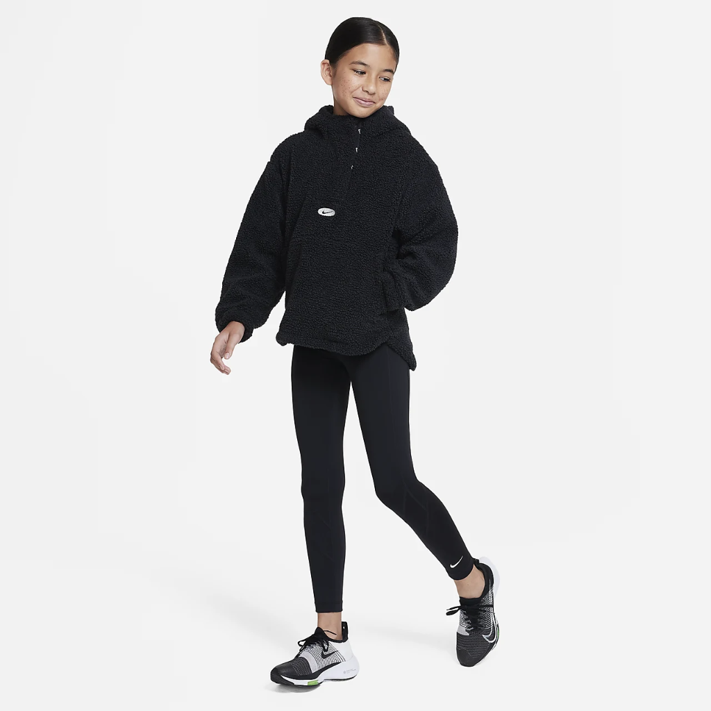 Nike Therma-FIT Icon Clash Big Kids&#039; (Girls&#039;) 1/4-Zip Winterized Jacket DV3221-010