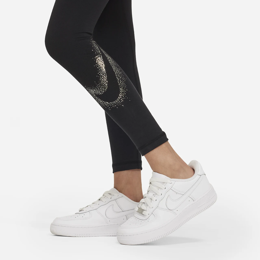 Nike Sportswear Essential Big Kids&#039; (Girls&#039;) Mid-Rise Leggings DV3232-010