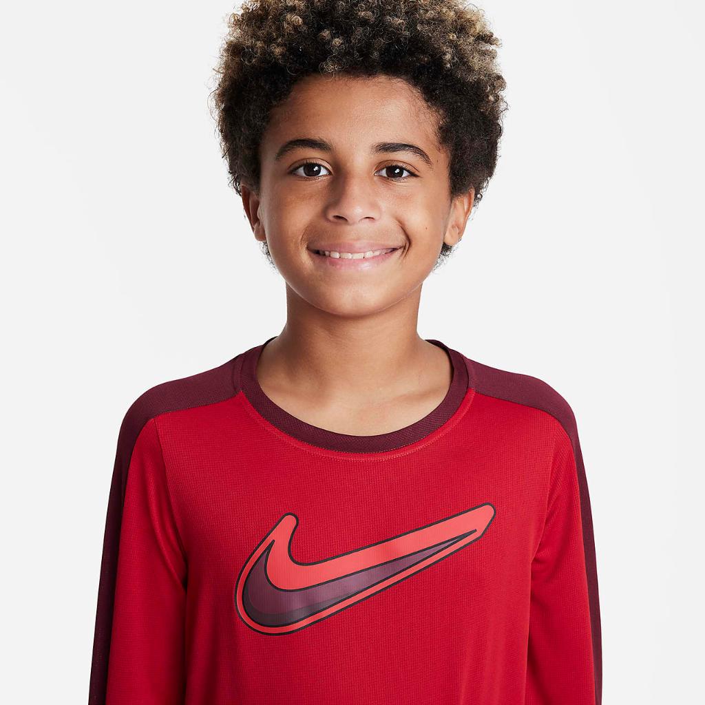 Nike Dri-FIT Performance Big Kids&#039; (Boys&#039;) Long-Sleeve Training Top DV3241-687