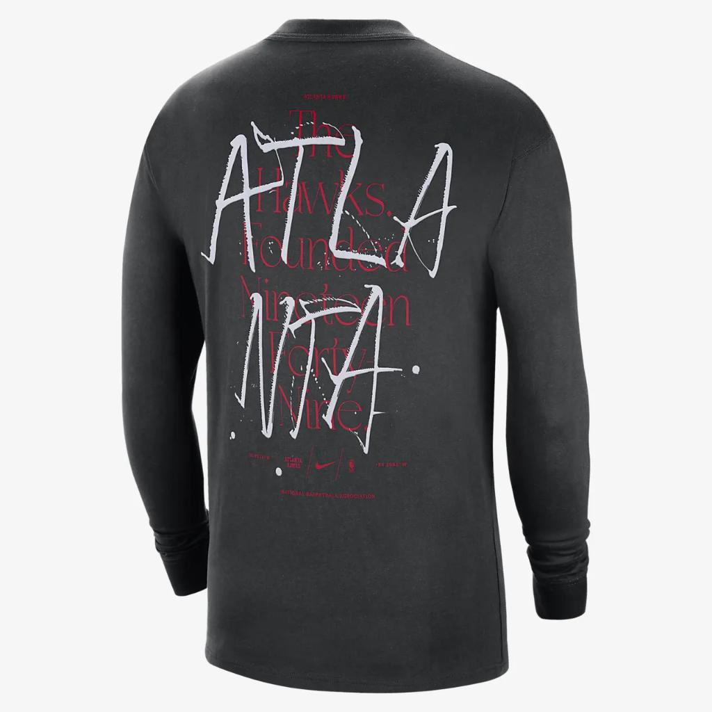 Atlanta Hawks Courtside Max90 Men&#039;s Nike NBA Long-Sleeve T-Shirt DV3915-010
