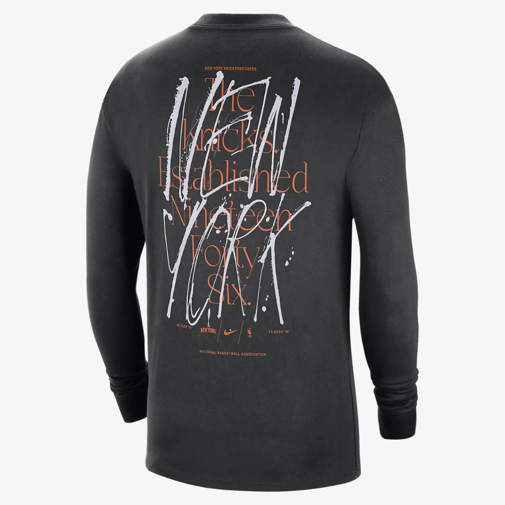 New York Knicks Courtside Max90 Men&#039;s Nike NBA Long-Sleeve T-Shirt DV3925-010