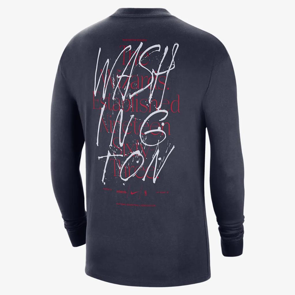 Washington Wizards Courtside Max90 Men&#039;s Nike NBA Long-Sleeve T-Shirt DV3933-419