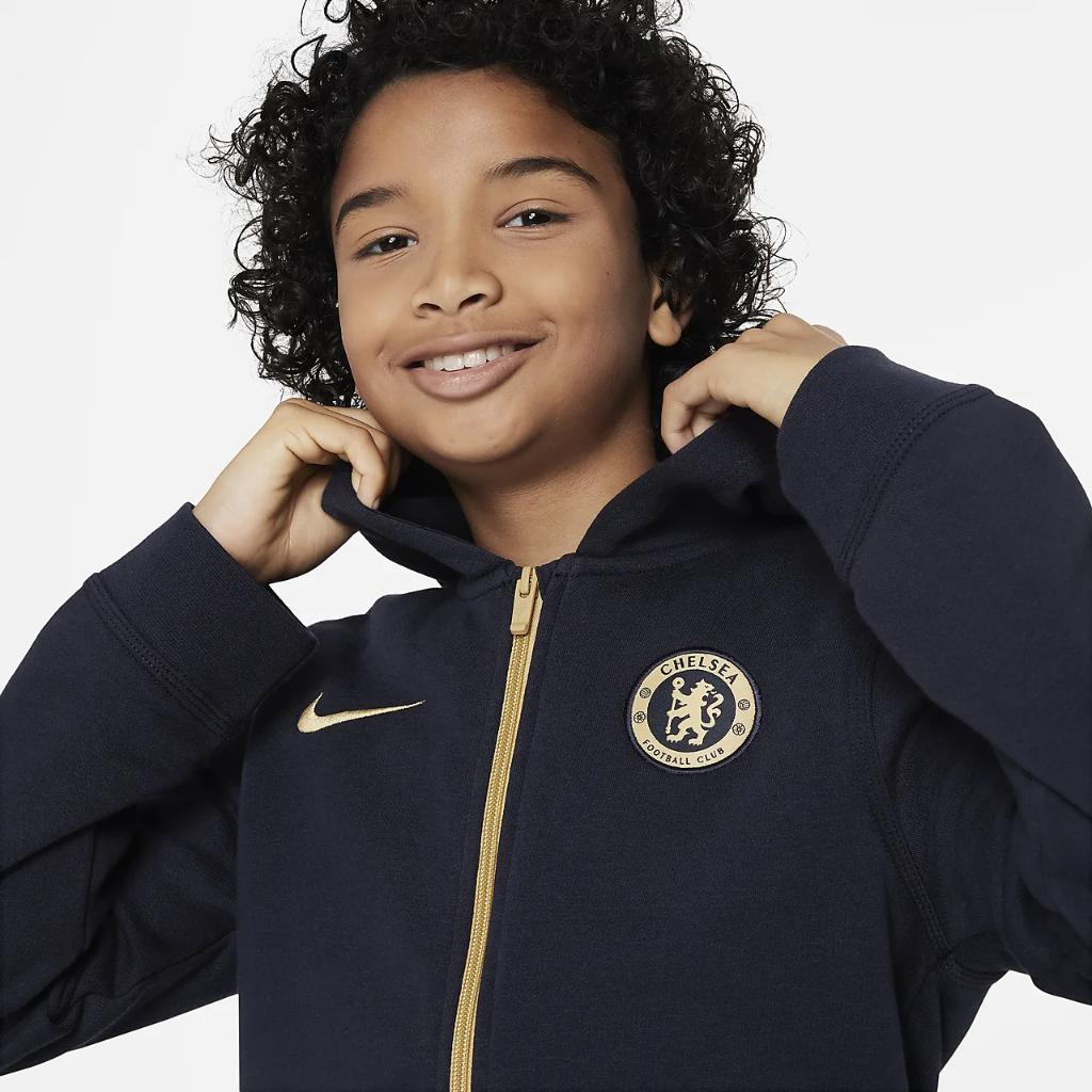 Chelsea FC Club Fleece Big Kids&#039; (Boys&#039;) Nike Full-Zip Hoodie DV4609-426