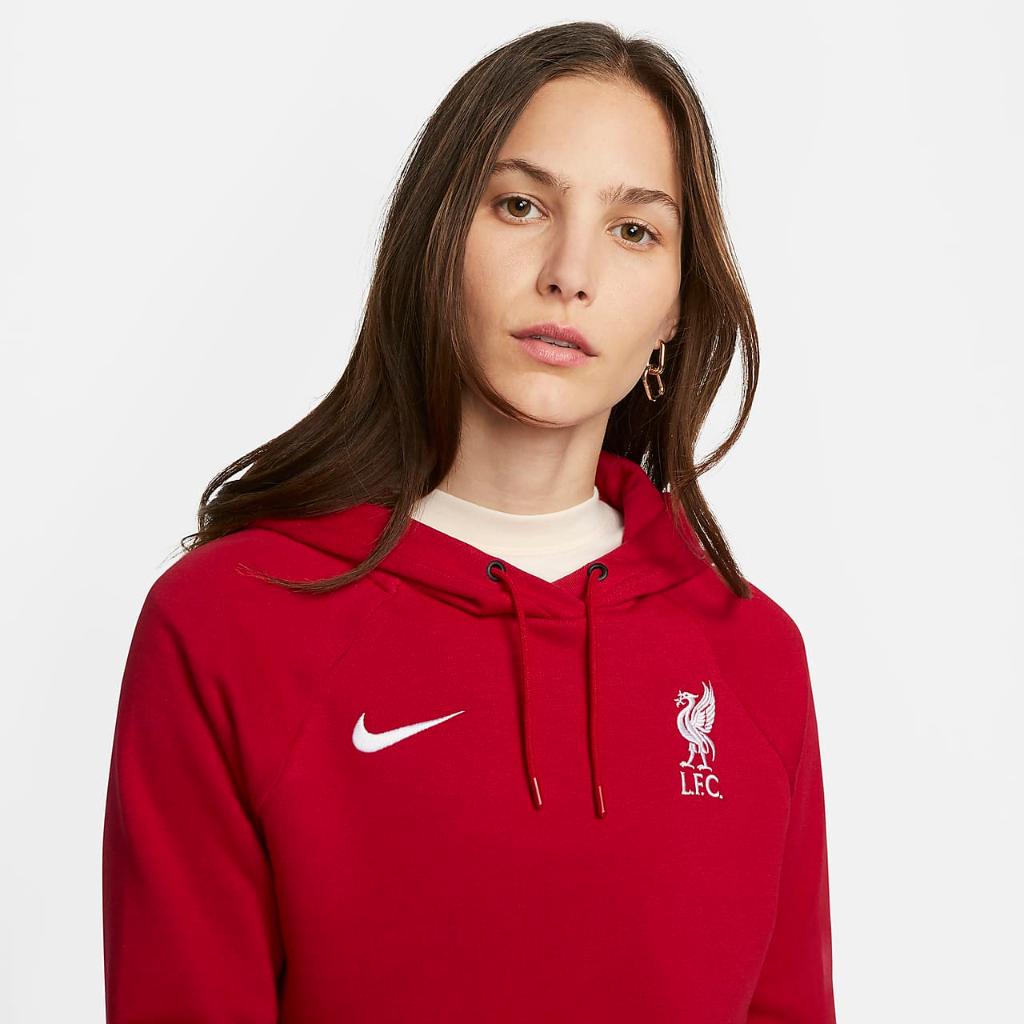 Liverpool FC Essential Women&#039;s Nike Fleece Pullover Hoodie DV4703-687