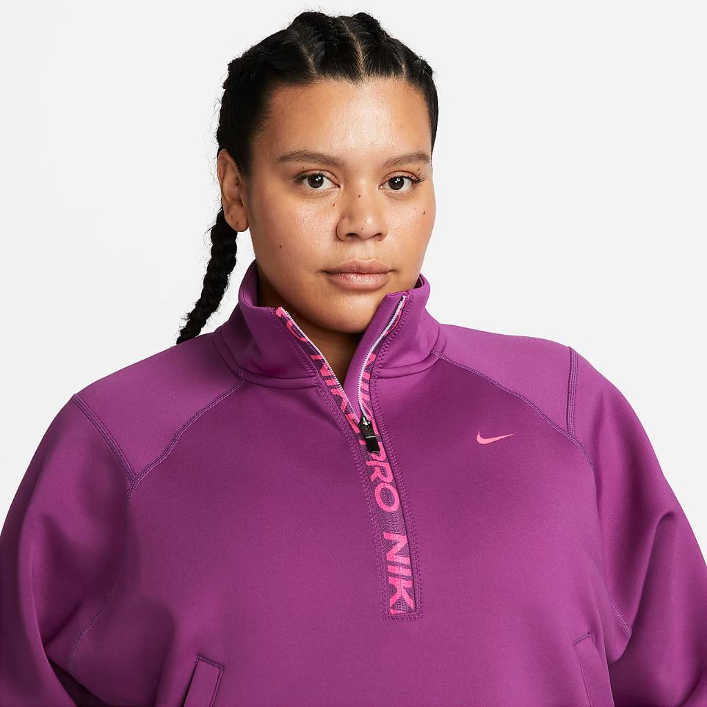 Nike Dri-FIT Women&#039;s 1/2-Zip Training Top (Plus Size) DV4879-503