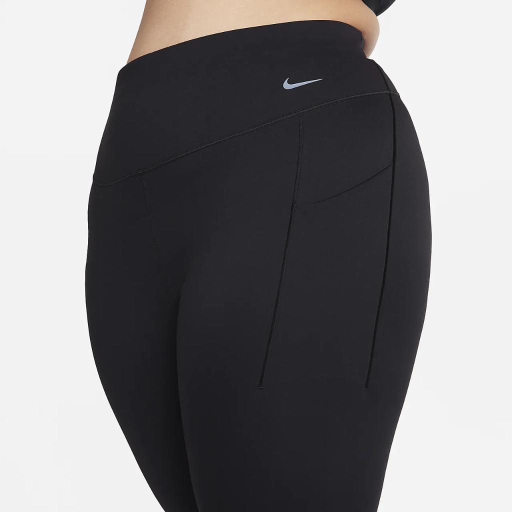 Nike Universa Women&#039;s Medium-Support High-Waisted 7/8 Leggings with Pockets (Plus Size) DV4898-010