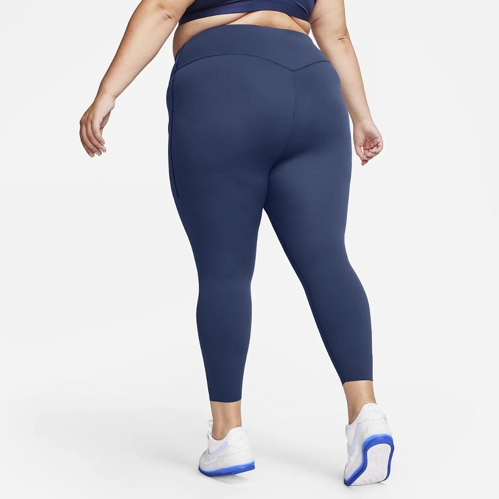 Nike Universa Women&#039;s Medium-Support High-Waisted 7/8 Leggings with Pockets (Plus Size) DV4898-410