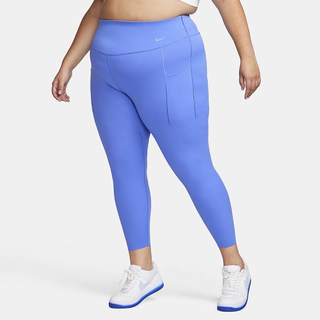 Nike Universa Women&#039;s Medium-Support High-Waisted 7/8 Leggings with Pockets (Plus Size) DV4898-413