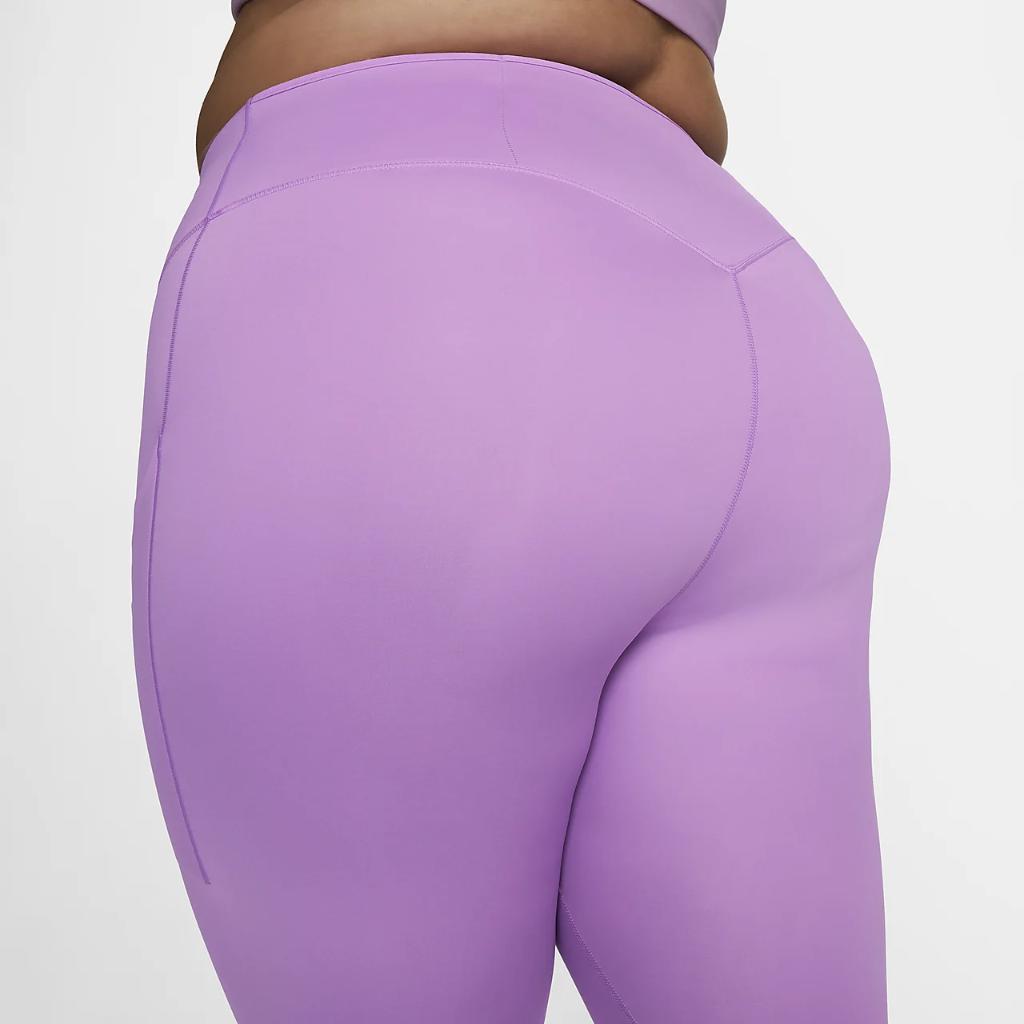 Nike Go Women&#039;s Firm-Support High-Waisted 7/8 Leggings with Pockets (Plus Size) DV4902-532