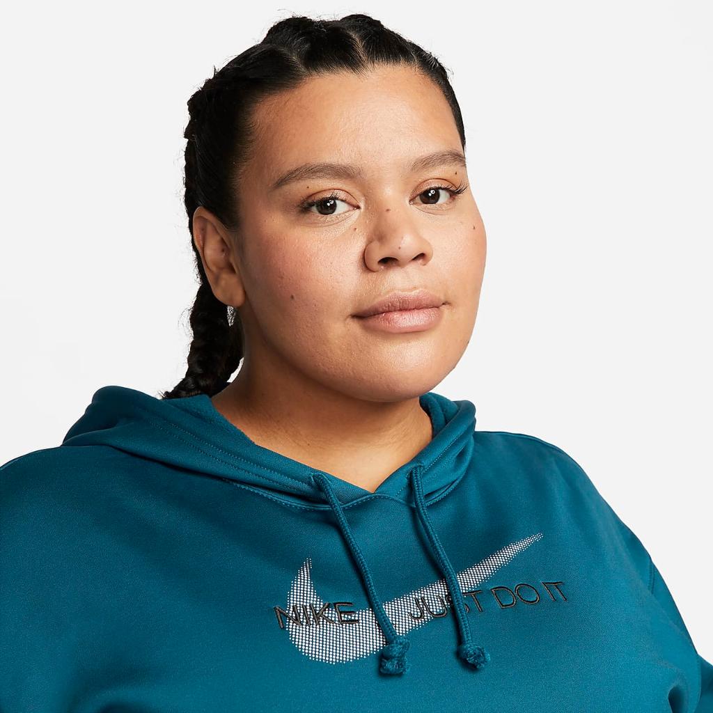 Nike Therma-FIT Women&#039;s Graphic Hoodie (Plus Size) DV4905-460