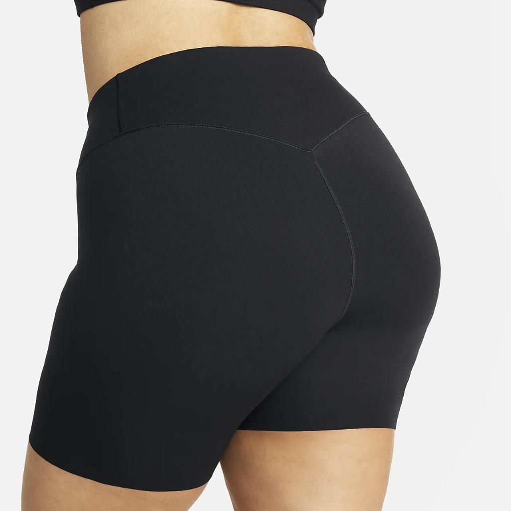 Nike Zenvy Women&#039;s Gentle-Support High-Waisted 8&quot; Biker Shorts (Plus Size) DV4915-010