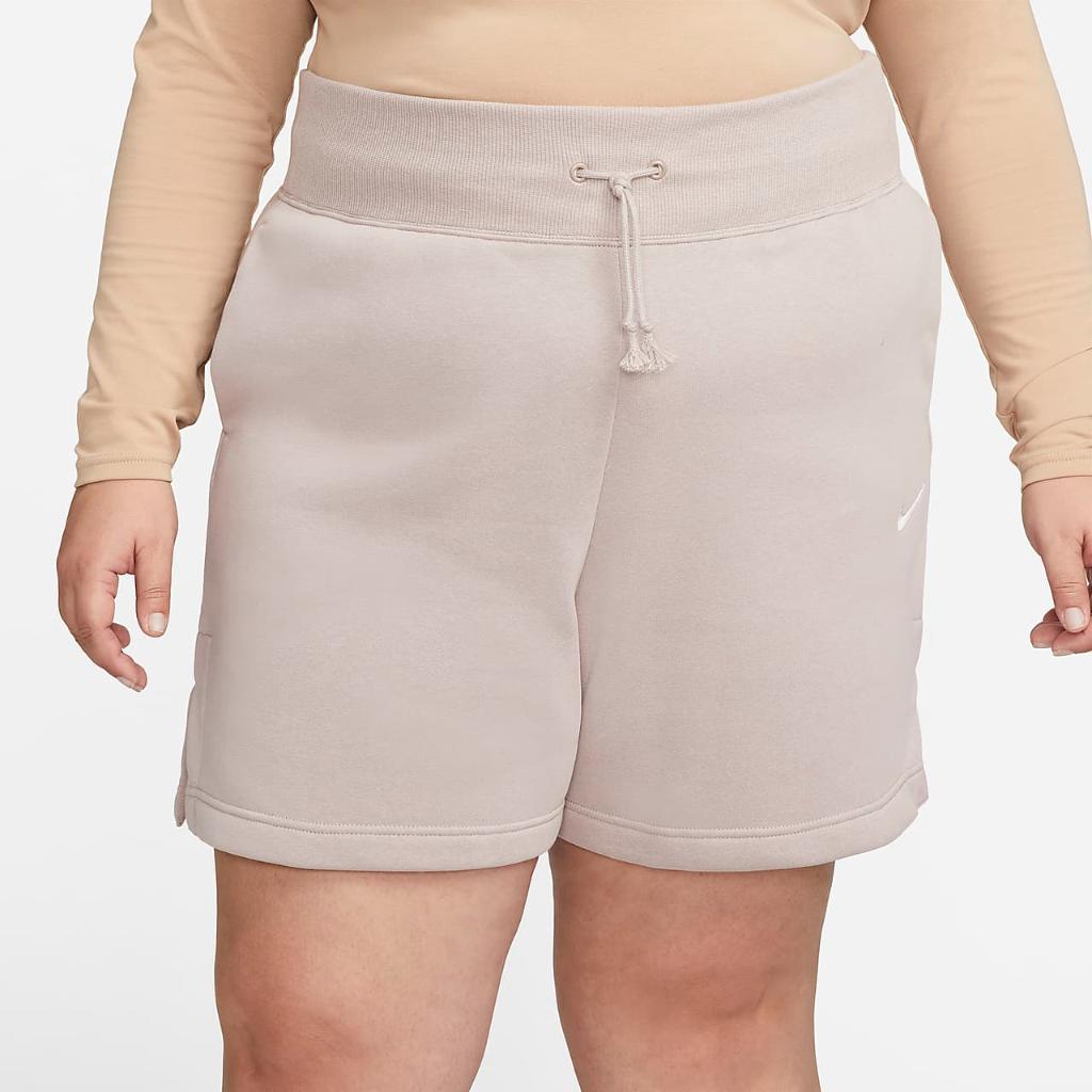 Nike Sportswear Phoenix Fleece Women&#039;s High-Waisted Loose-Fit Shorts (Plus Size) DV4967-272