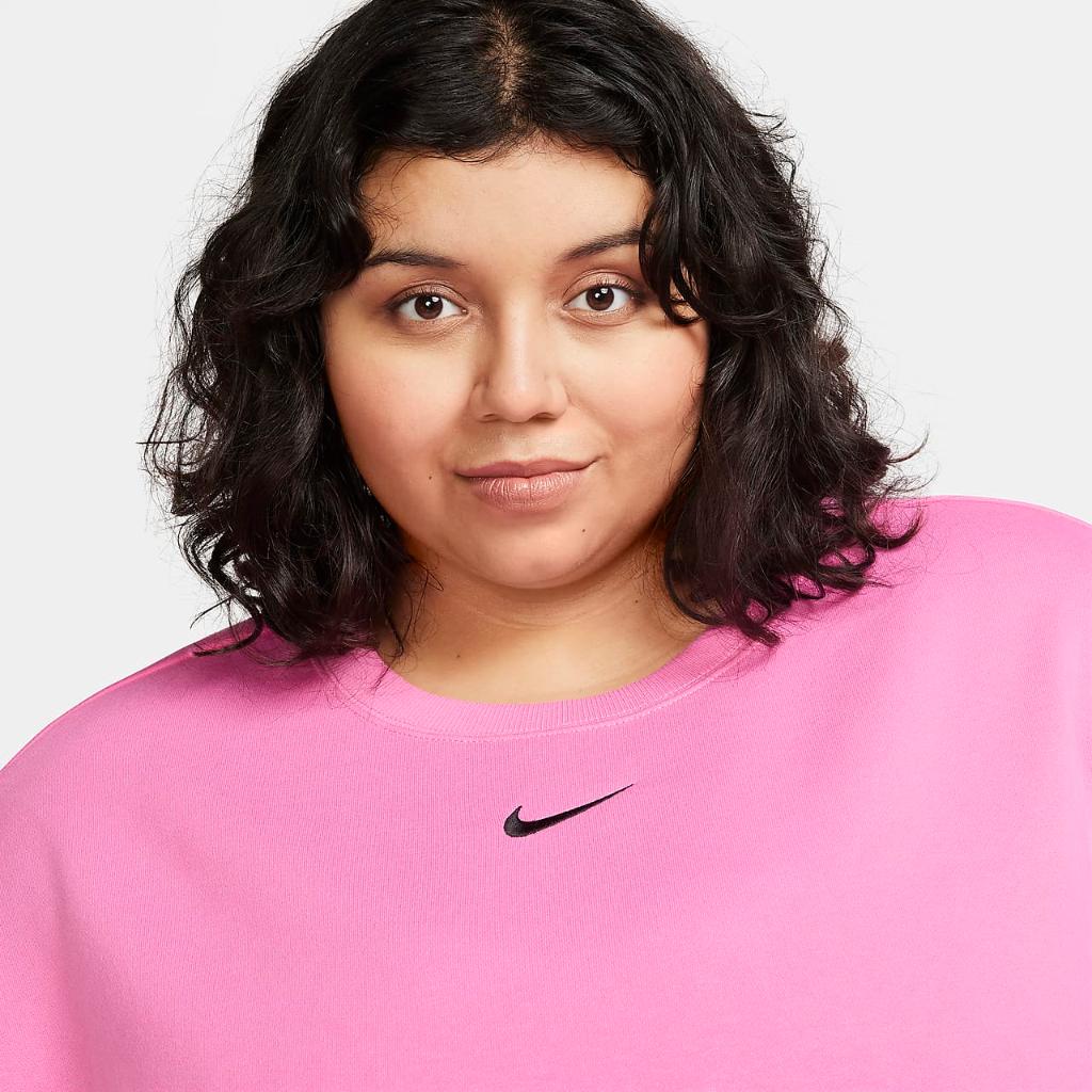 Nike Sportswear Phoenix Fleece Women&#039;s Oversized Crew-Neck Sweatshirt (Plus Size) DV4976-675