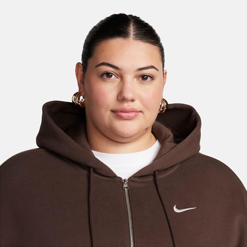 Nike Sportswear Phoenix Fleece Women&#039;s Oversized Full-Zip Hoodie (Plus Size) DV4979-237