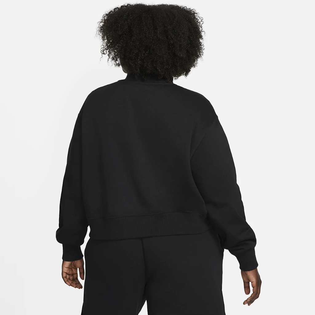 Nike Sportswear Phoenix Fleece Women&#039;s Oversized 1/2-Zip Crop Sweatshirt (Plus Size) DV4988-010