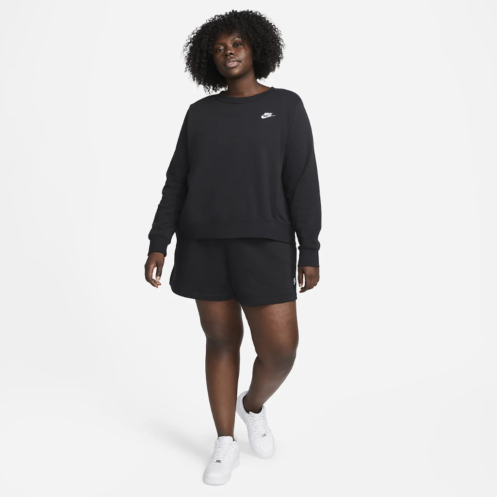Nike Sportswear Club Fleece Women&#039;s Mid-Rise Shorts (Plus Size) DV5086-010