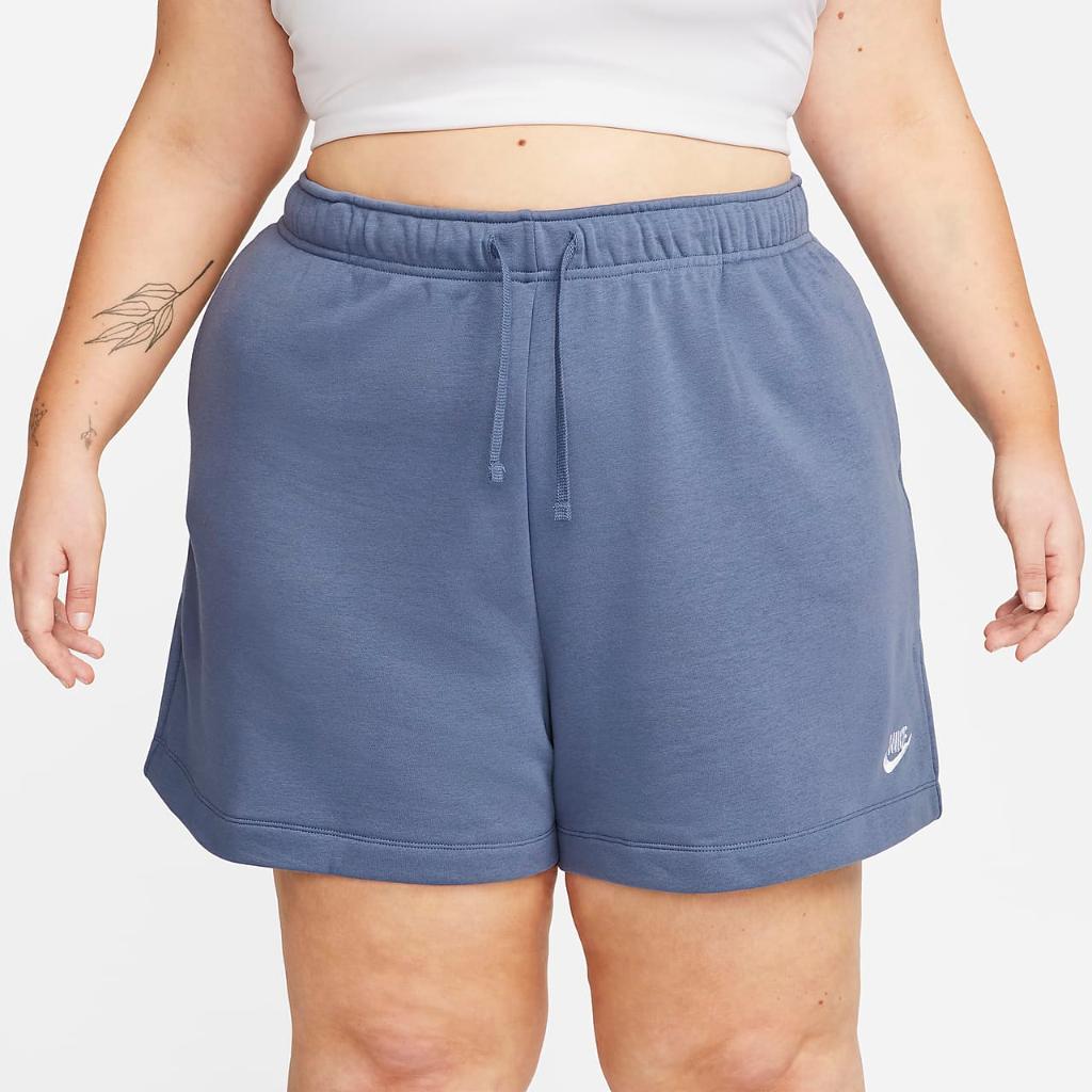 Nike Sportswear Club Fleece Women&#039;s Mid-Rise Shorts (Plus Size) DV5086-491