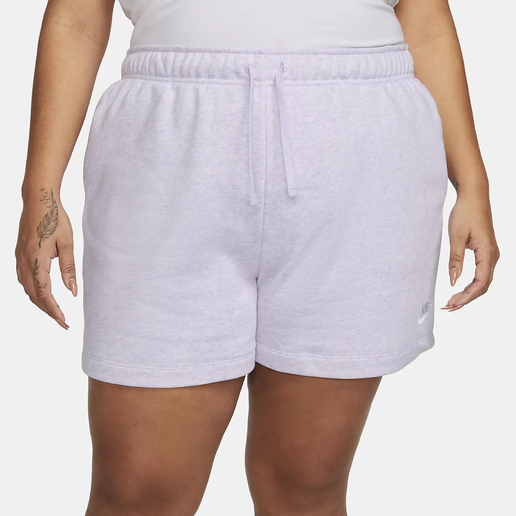 Nike Sportswear Club Fleece Women&#039;s Mid-Rise Shorts (Plus Size) DV5086-536