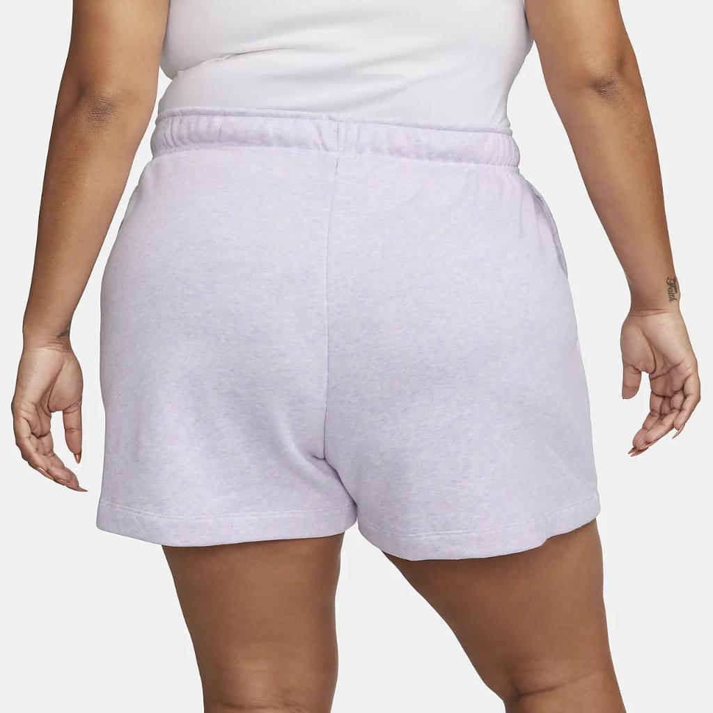 Nike Sportswear Club Fleece Women&#039;s Mid-Rise Shorts (Plus Size) DV5086-536