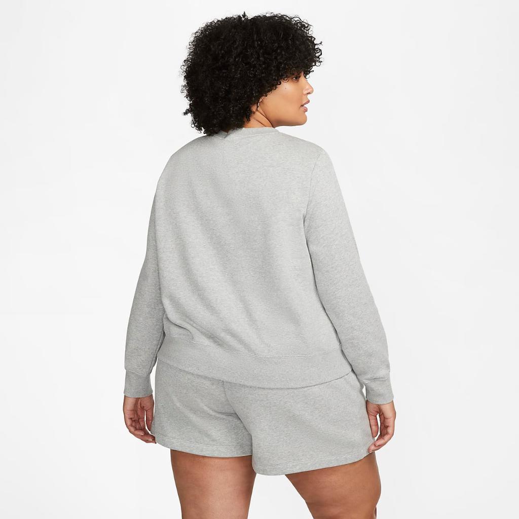 Nike Sportswear Club Fleece Women&#039;s Crew-Neck Sweatshirt (Plus Size) DV5087-063