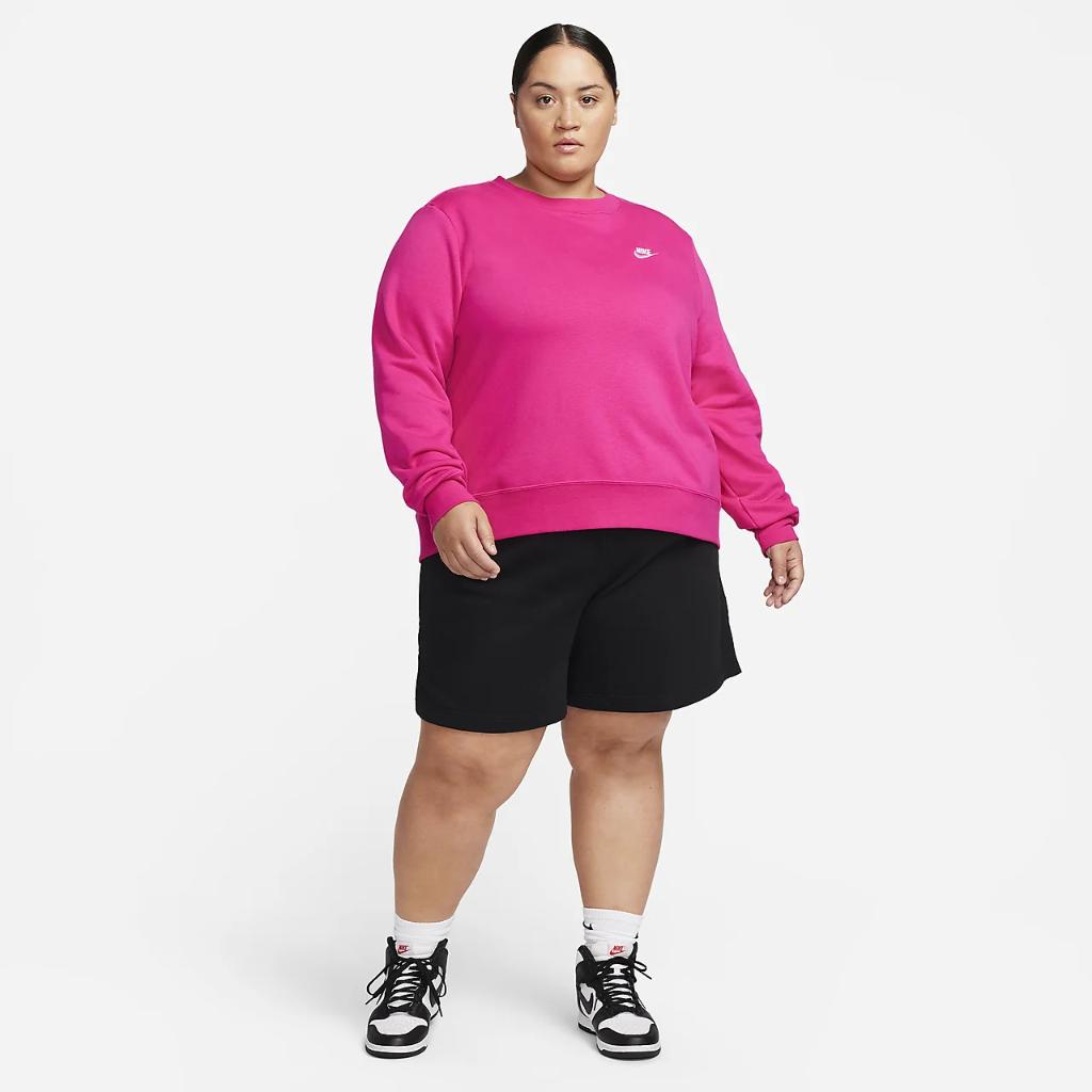 Nike Sportswear Club Fleece Women&#039;s Crew-Neck Sweatshirt (Plus Size) DV5087-615