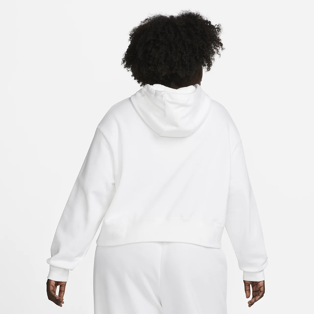 Nike Sportswear Club Fleece Women&#039;s Oversized Crop Graphic Hoodie (Plus Size) DV5090-100