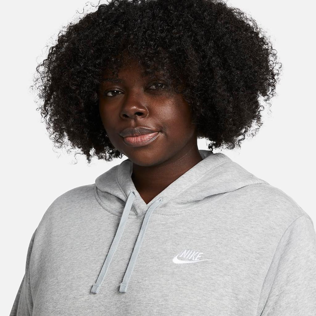 Nike Sportswear Club Fleece Women&#039;s Pullover Hoodie (Plus Size) DV5092-063