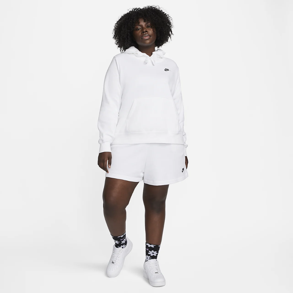 Nike Sportswear Club Fleece Women&#039;s Pullover Hoodie (Plus Size) DV5092-100