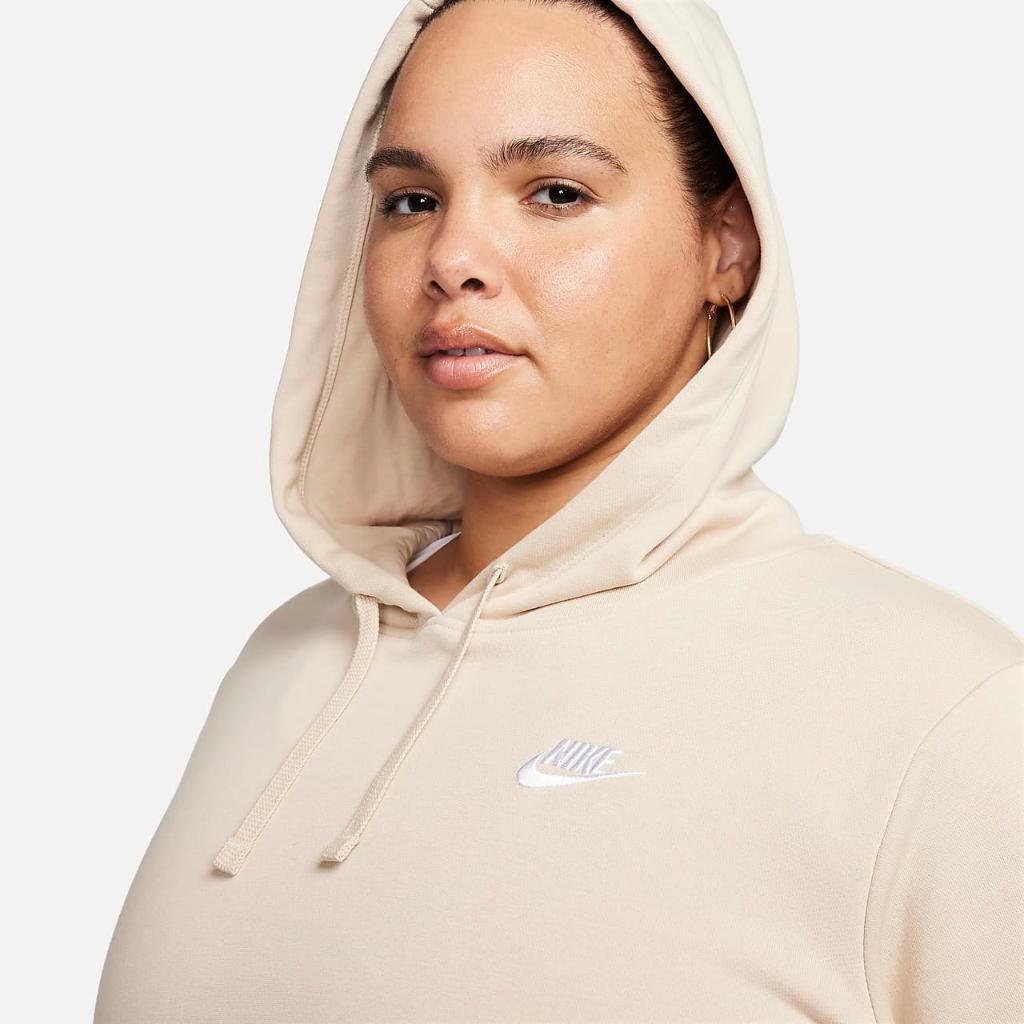 Nike Sportswear Club Fleece Women&#039;s Pullover Hoodie (Plus Size) DV5092-126
