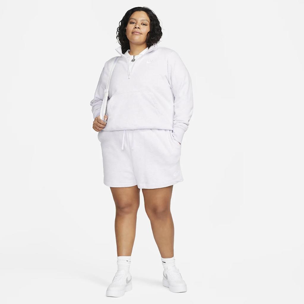Nike Sportswear Club Fleece Women&#039;s 1/2-Zip Sweatshirt (Plus Size) DV5204-536