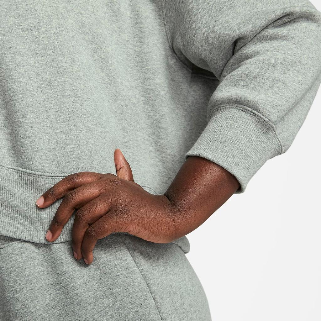 Nike Sportswear Phoenix Fleece Women&#039;s 3/4-Sleeve Crop Polo Sweatshirt (Plus Size) DV5207-063