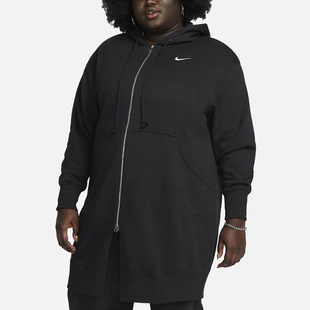 Nike Sportswear Phoenix Fleece Women&#039;s Oversized Long Full-Zip Hoodie (Plus Size) DV5208-010