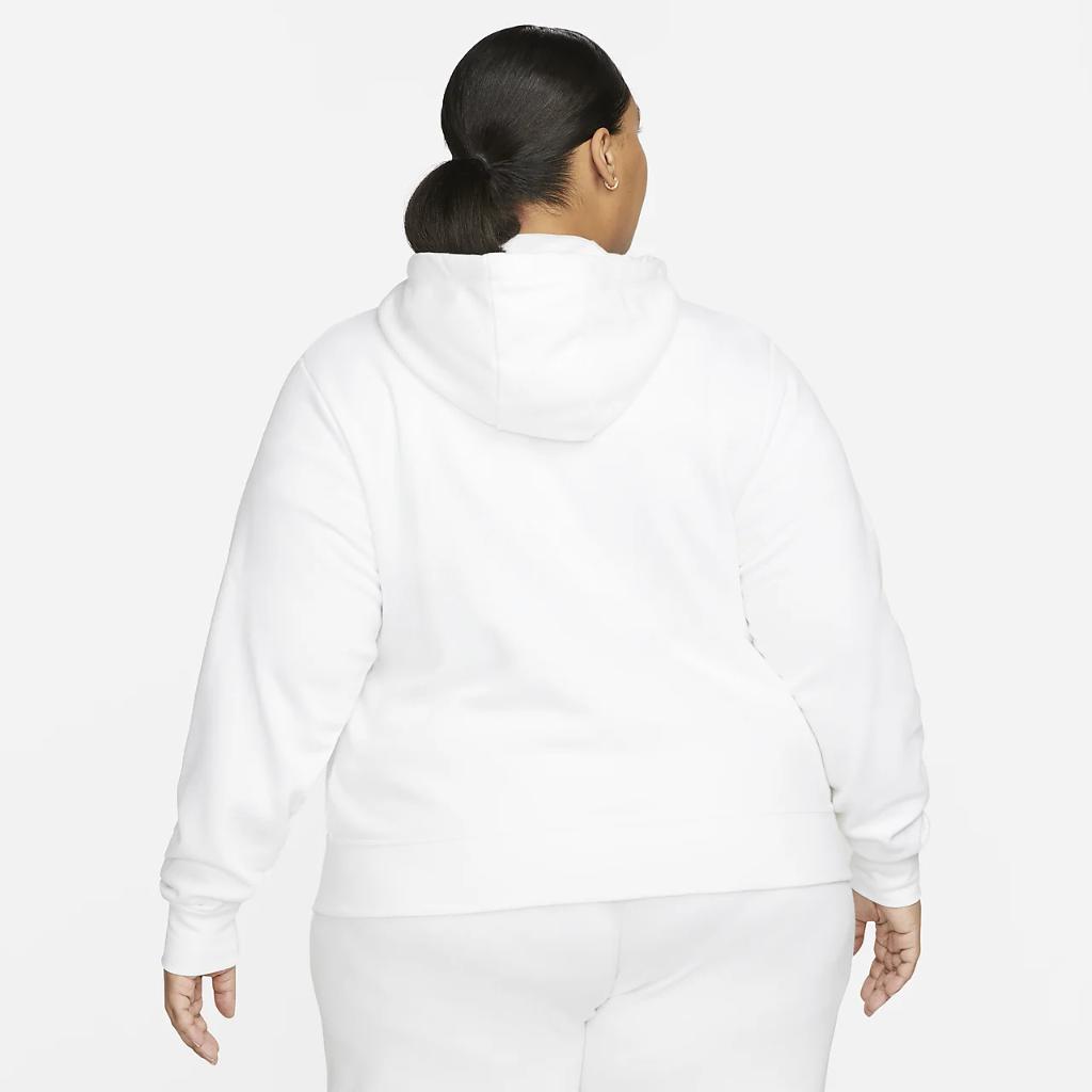 Nike Sportswear Club Fleece Women&#039;s Full-Zip Hoodie (Plus Size) DV5211-100