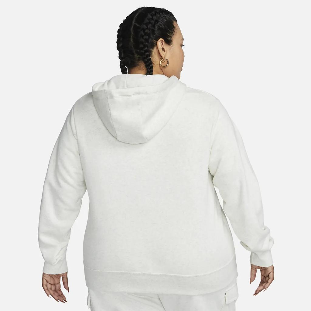 Nike Sportswear Club Fleece Women&#039;s Full-Zip Hoodie (Plus Size) DV5211-141