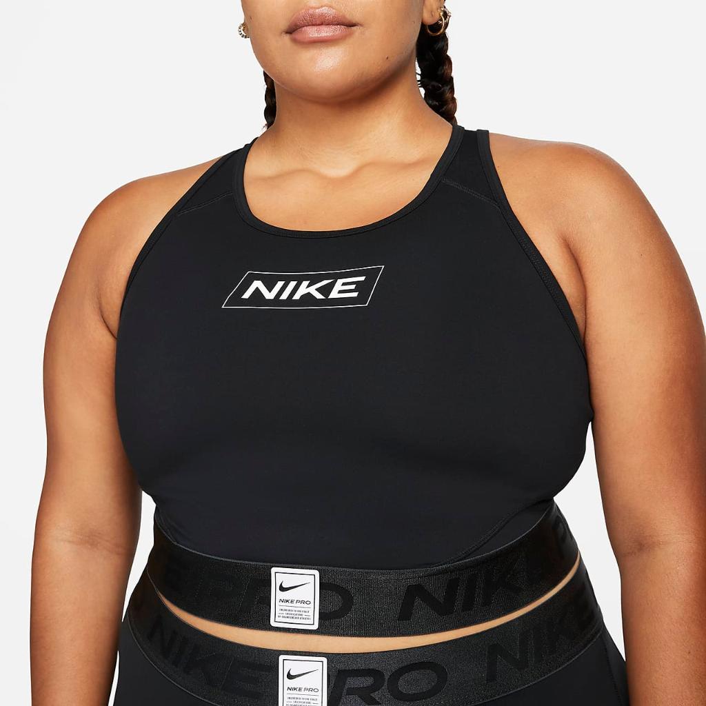 Nike Pro Dri-FIT Women&#039;s Graphic Crop Tank (Plus Size) DV5676-010