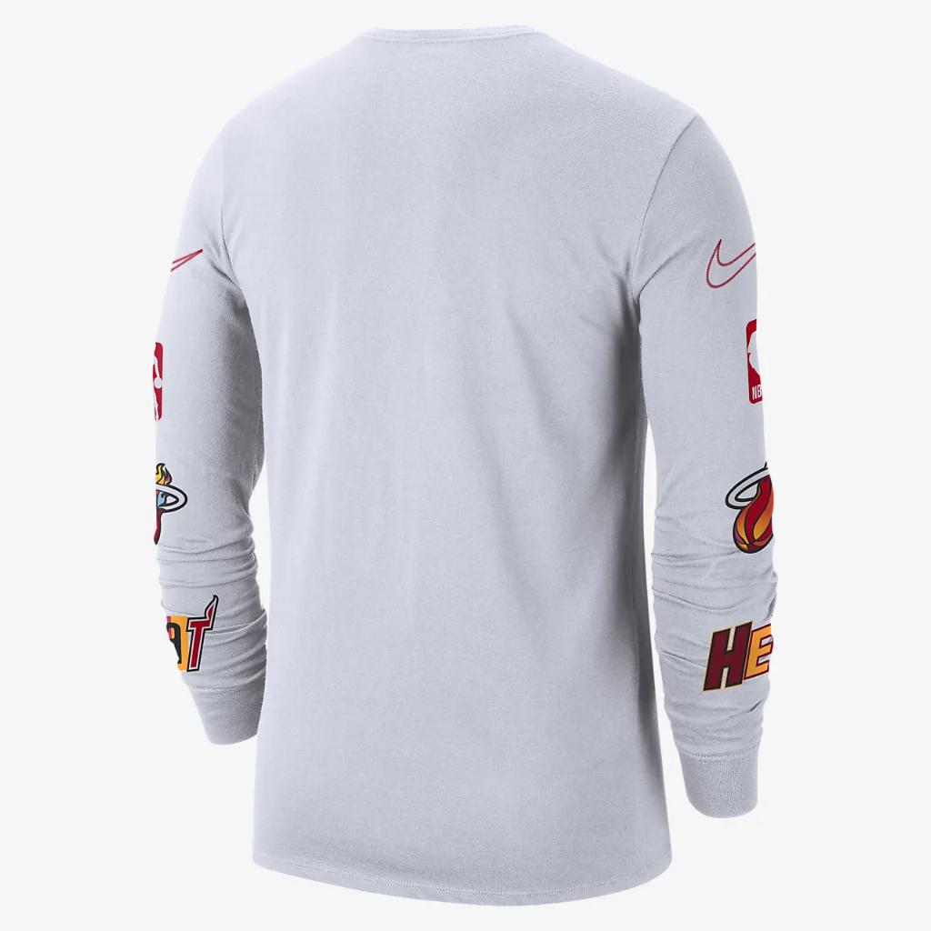 Miami Heat City Edition Men&#039;s Nike NBA Long-Sleeve T-Shirt DV6043-100