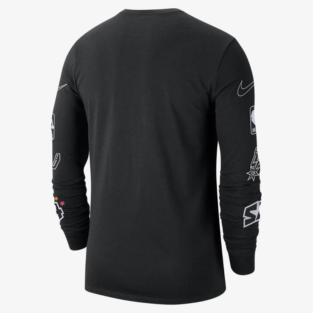 San Antonio Spurs City Edition Men&#039;s Nike NBA Long-Sleeve T-Shirt DV6057-010