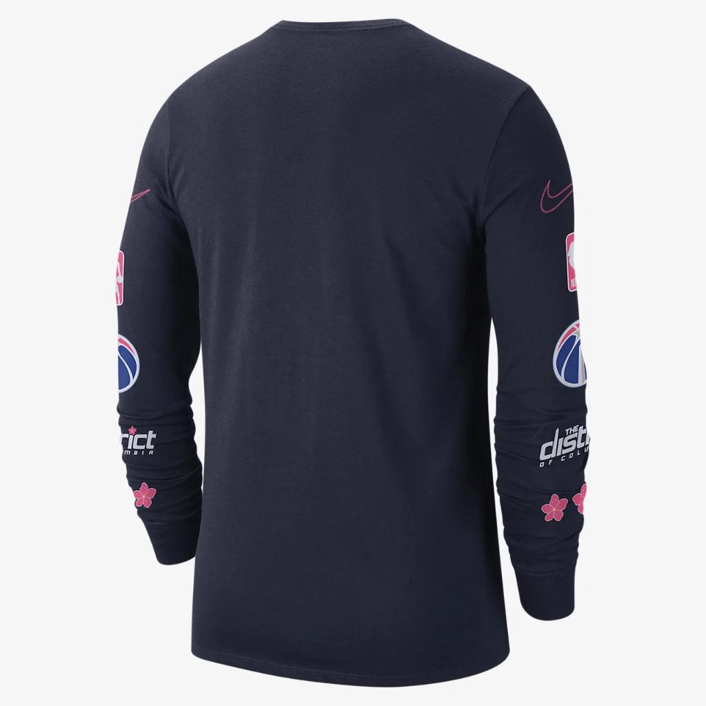 Washington Wizards City Edition Men&#039;s Nike NBA Long-Sleeve T-Shirt DV6061-419