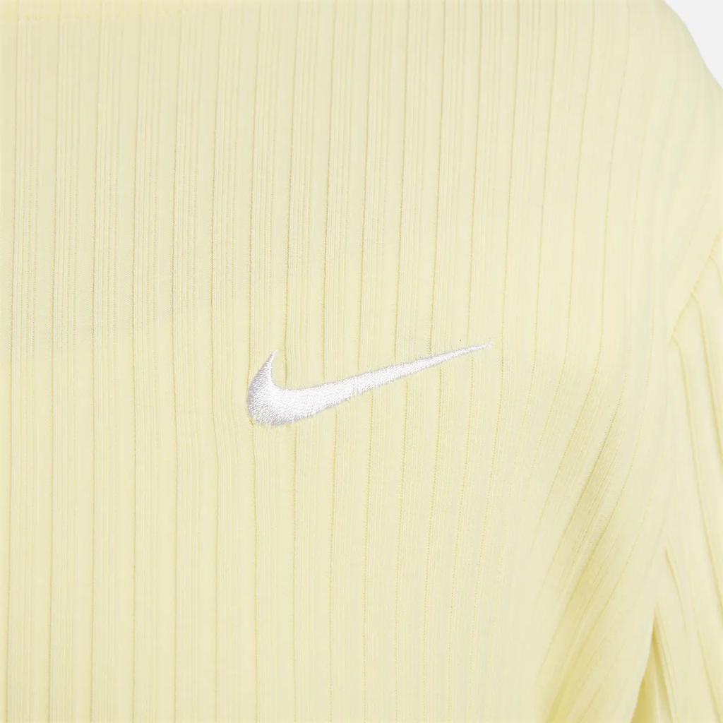 Nike Sportswear Women&#039;s Ribbed Jersey Long-Sleeve Top DV7866-706
