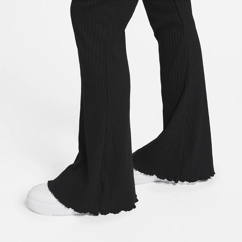 Nike Sportswear Women&#039;s High-Waisted Ribbed Jersey Pants DV7868-010