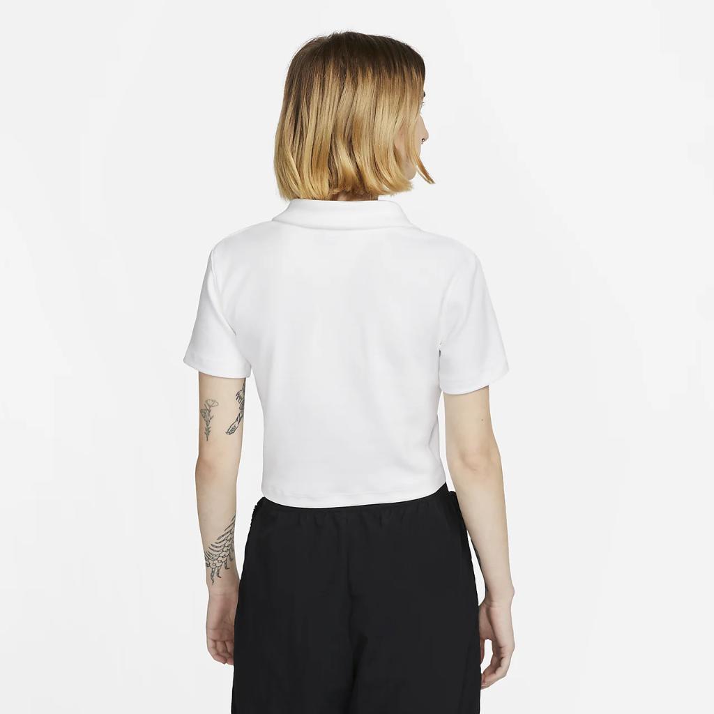 Nike Sportswear Essential Women&#039;s Short-Sleeve Polo Top DV7884-100