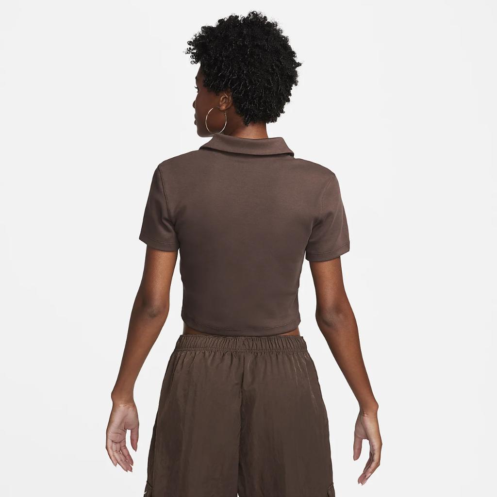 Nike Sportswear Essential Women&#039;s Short-Sleeve Polo Top DV7884-237